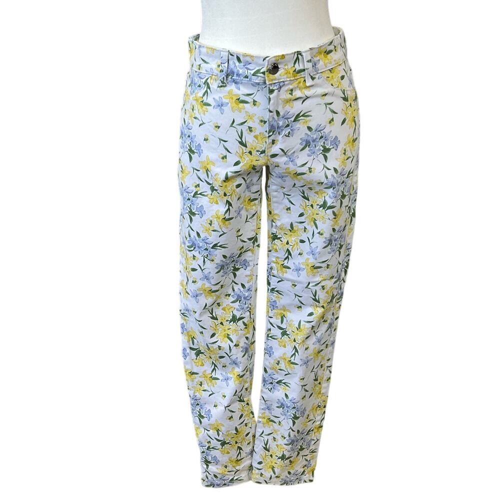 Calvin Klein Flowered Jeans size 2